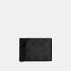 Coach Slim Money Clip Billfold Wallet In Signature Canvas